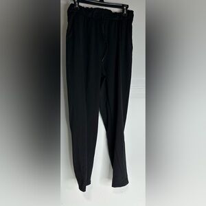 Lululemon Keep Moving Pant Pants 7/8 High Rise Black Athletic Travel Lounge SZ 8